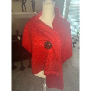 Red Bling Super adorable red Glitter wrap scarf!
